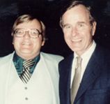 Rich Weaver with President George Bush Sr.