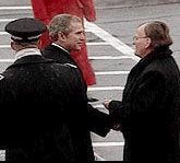 Rich Weaver with President George W. Bush